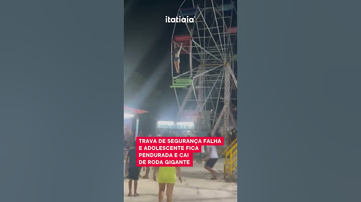 IMPRESSIONANTE: TRAVA DE SEGURANÇA ABRE E JOVEM CAI DE RODA GIGANTE!