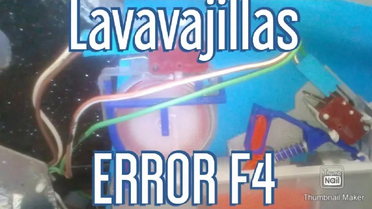 Seis Aplaudir ciervo Error F4 - Lavavajillas Fagor Innova lf-017s (Desbordamiento de agua) -  YouTube