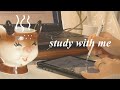 ♡ STUDY WITH ME in real time (soft piano bgm) ♡