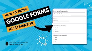 How to add or embed Google Form in Elementor WordPress