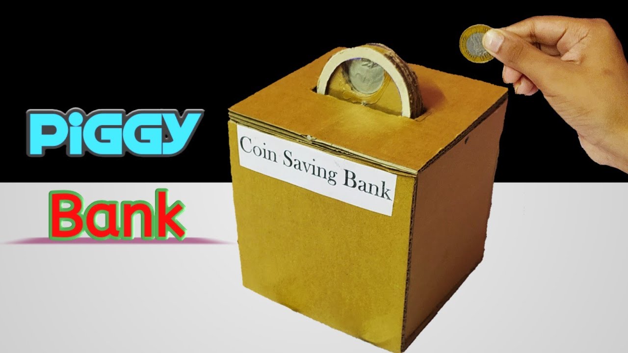 DIY personal money bank with cardboard । How to make coin Bank