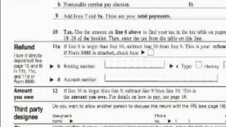 How to Complete a 1040EZ Tax Form Refund Section 1040EZ Tips