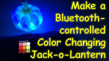 Make a Bluetooth-controlled Color Changing Jack-o-Lantern Pumpkin using CircuitPython