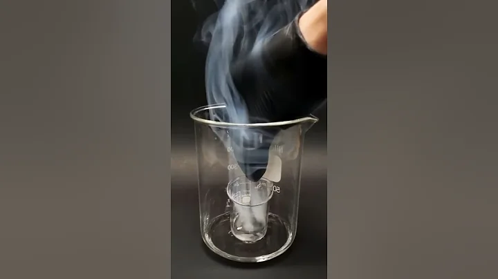 Watch these chemicals react in mid-air!
