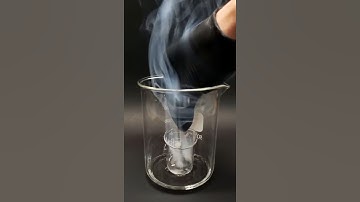 Watch these chemicals react in mid-air!