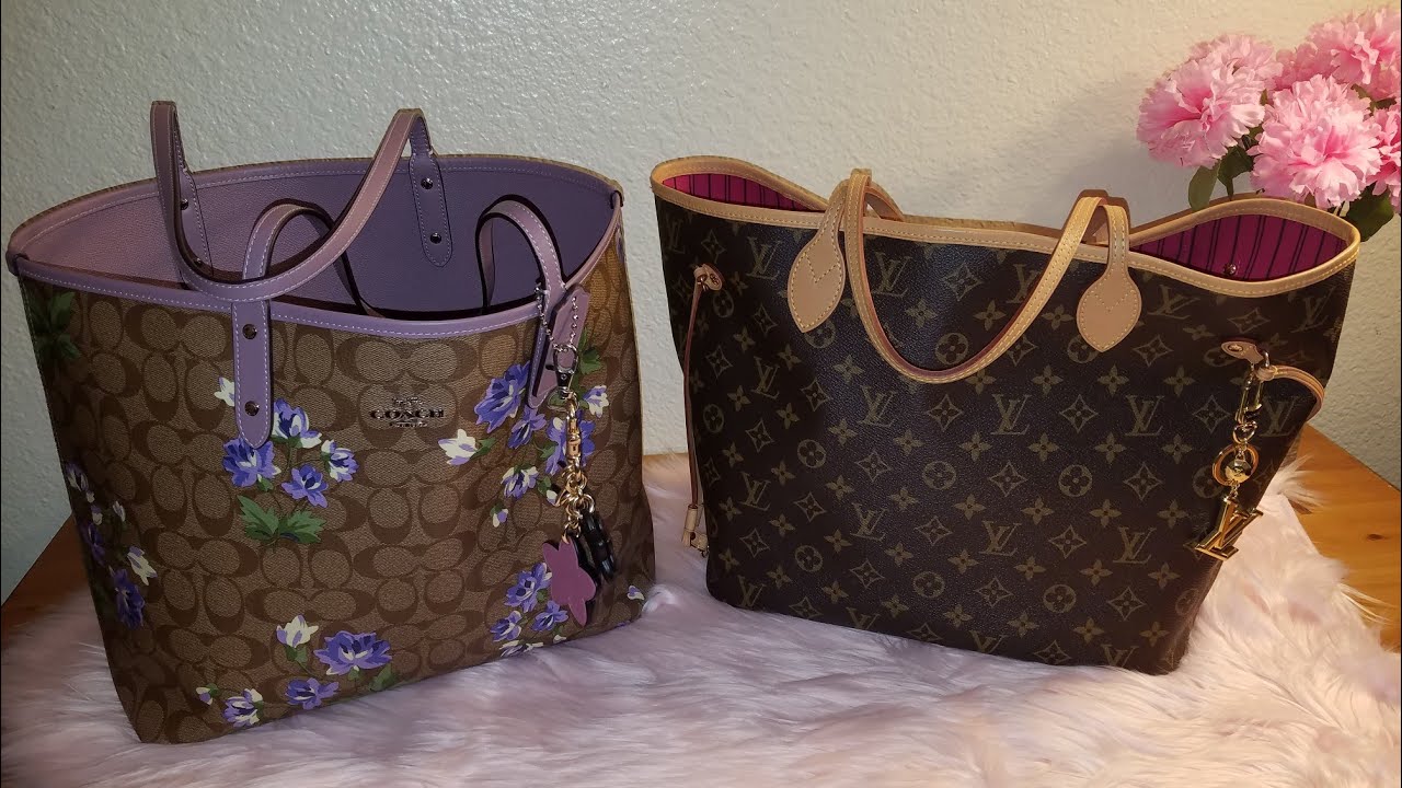 COACH FIELD TOTE vs LOUIS VUITTON NEVERFULL : The Similarities