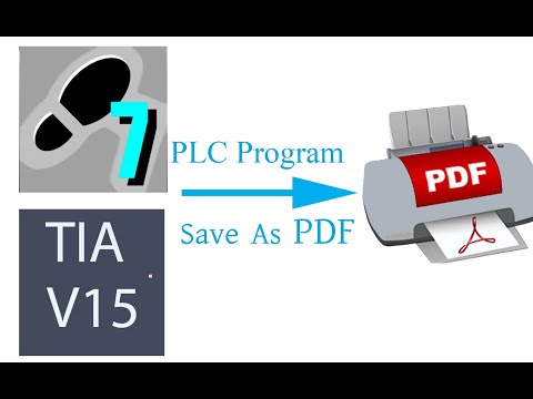 How to export PLC program as PDF and Print it in Siemens simatic manager and TIA portal