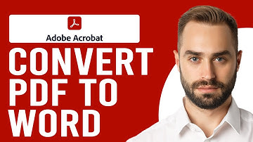 How to Convert PDF to Word in Adobe Reader (Convert PDF to Word)