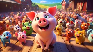 The Grumpy Grunter Funny Pig Story. 🐷😠💨🌱🌈✨💎🌳🌺🦋🎶🤩🎉