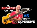 The cheapest guitar i own vs the most expensive