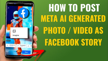 How To Upload Meta Ai Generated Photo / Video As Facebook Story | English