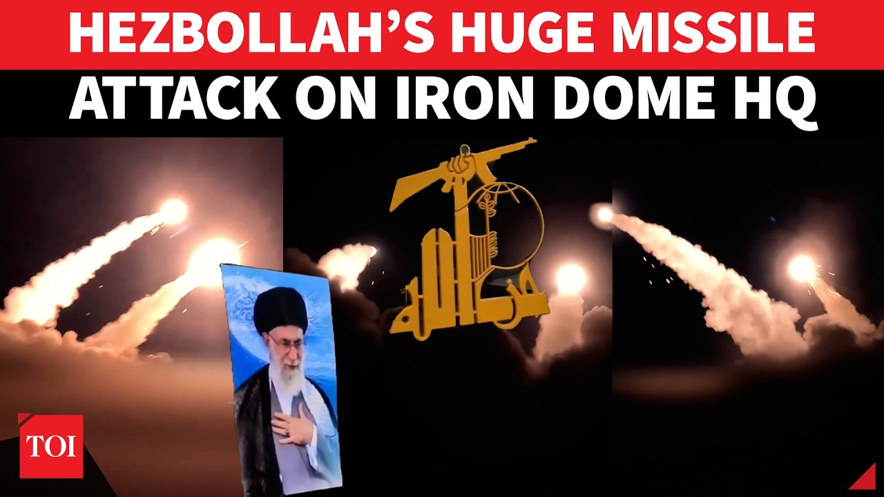 Hezbollah Goes For Israel Defence Core, Attacks Iron Dome Headquarters, Missile Base | Watch