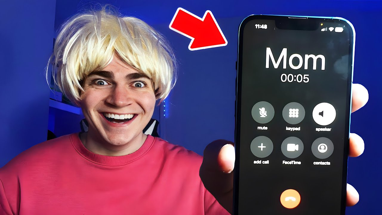 Calling my mom and swearing at her