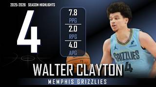 Walter Clayton || 2025-2026 Memphis Grizzlies/Utah Jazz Highlights