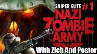 Sniper Elite Nazi Zombie Army CO OP Let's Play - Part 1 "Village of the dead" screenshot 3