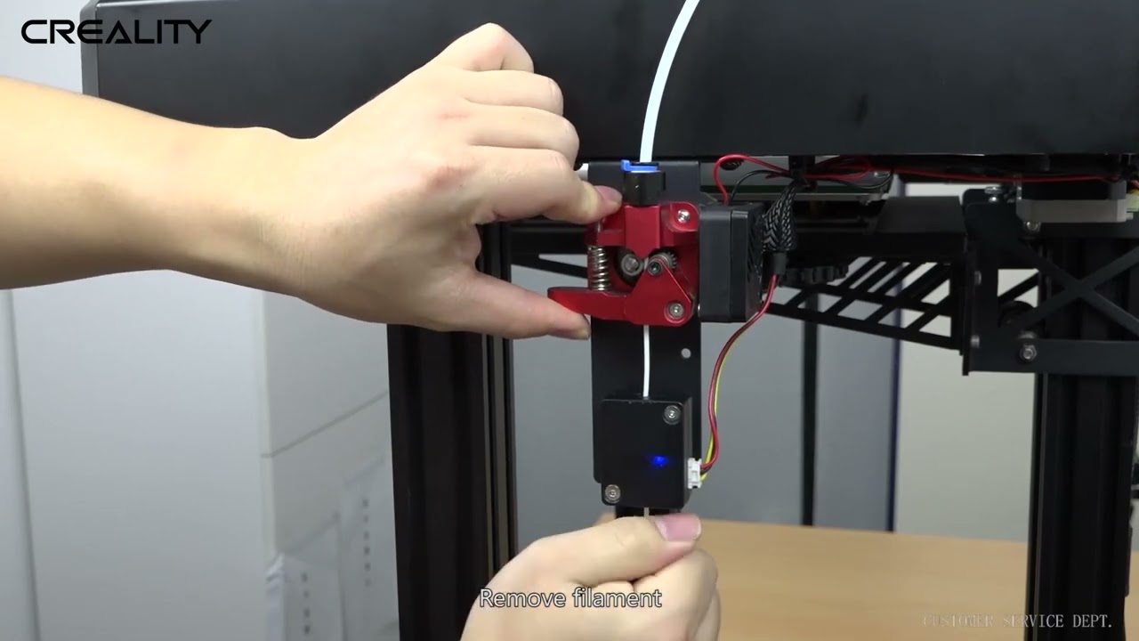 Service tutorial Ender 7 replacing filament mid print YouTube