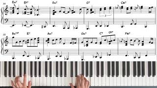 캐논변주곡(Pachelbel's Canon) Bossa Nova Ver. solo piano |보사노바 혼자치기 어렵지 않아요|악보sheet music