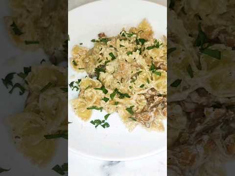 Паста с лисичками