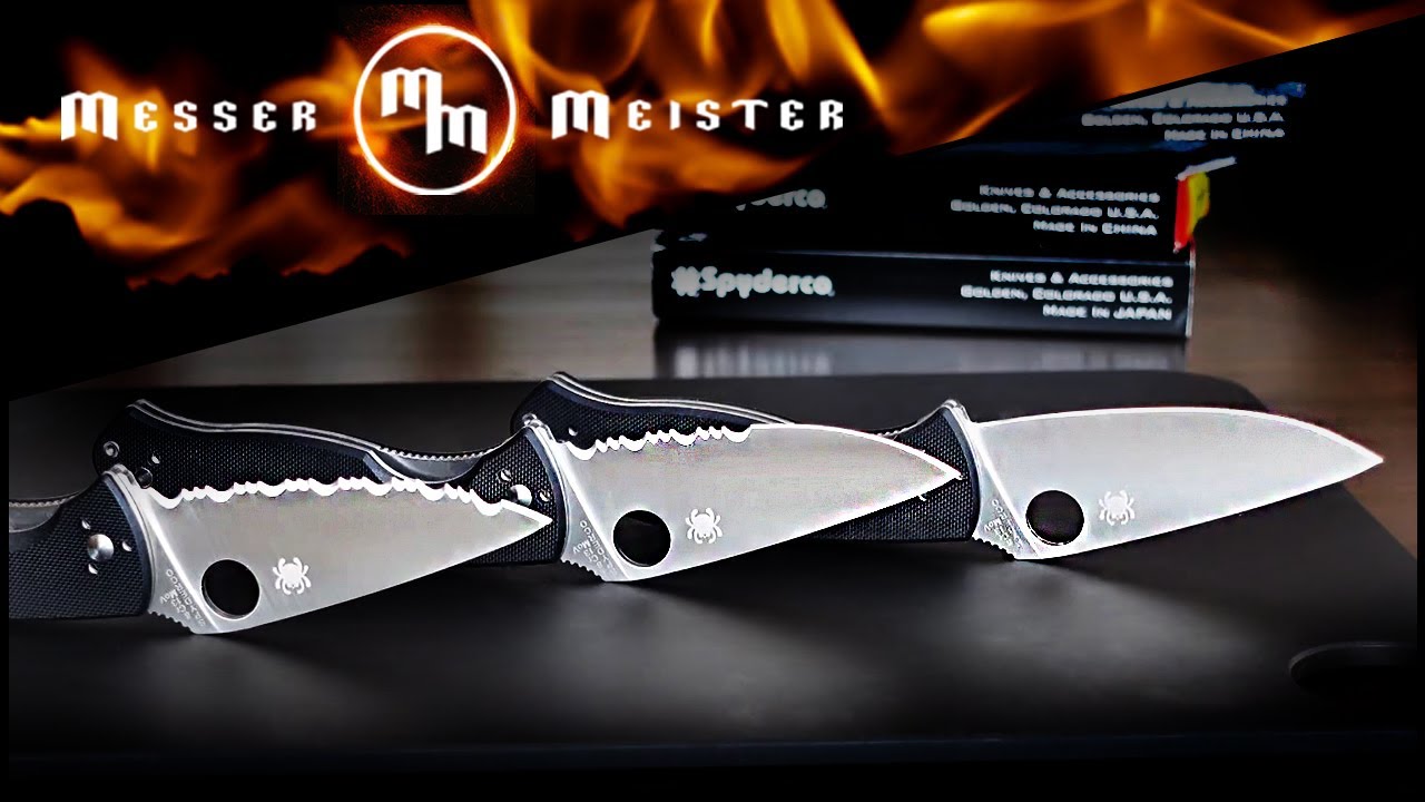 Как работает серрейтор - тест ножей Spyderco Tenacious
