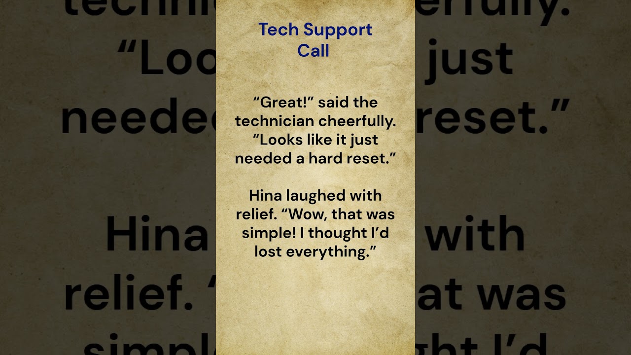 Tech Support Call || Learn English! 🚀 
