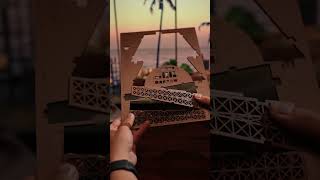 Ugeargeek Introduction--Eiffel Tower Model 3D Wooden Puzzle TG501 Rolife #miniature