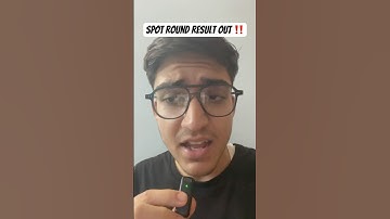 🎯 Spot Round Result Out Now! | Check Your Seat 🔥