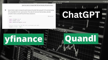 No-Code Data Analysis with ChatGPT, Yahoo Finance & Quandl