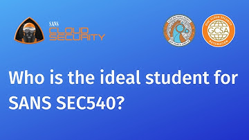 Who is the ideal student for SANS SEC540: Cloud Security and DevSecOps Automation?