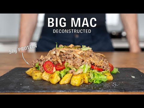 Deconstructed Big Mac With 57g of Protein