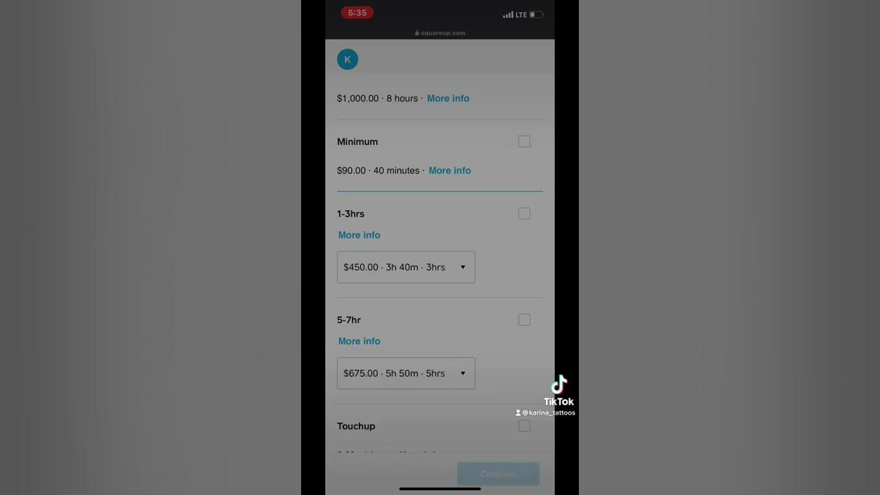 How to book with me(Karina) using my booking site on Square . IG@Karina_Tattoos
