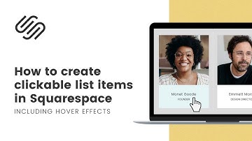 How to create a clickable list item in Squarespace // People Section Click Entire Item