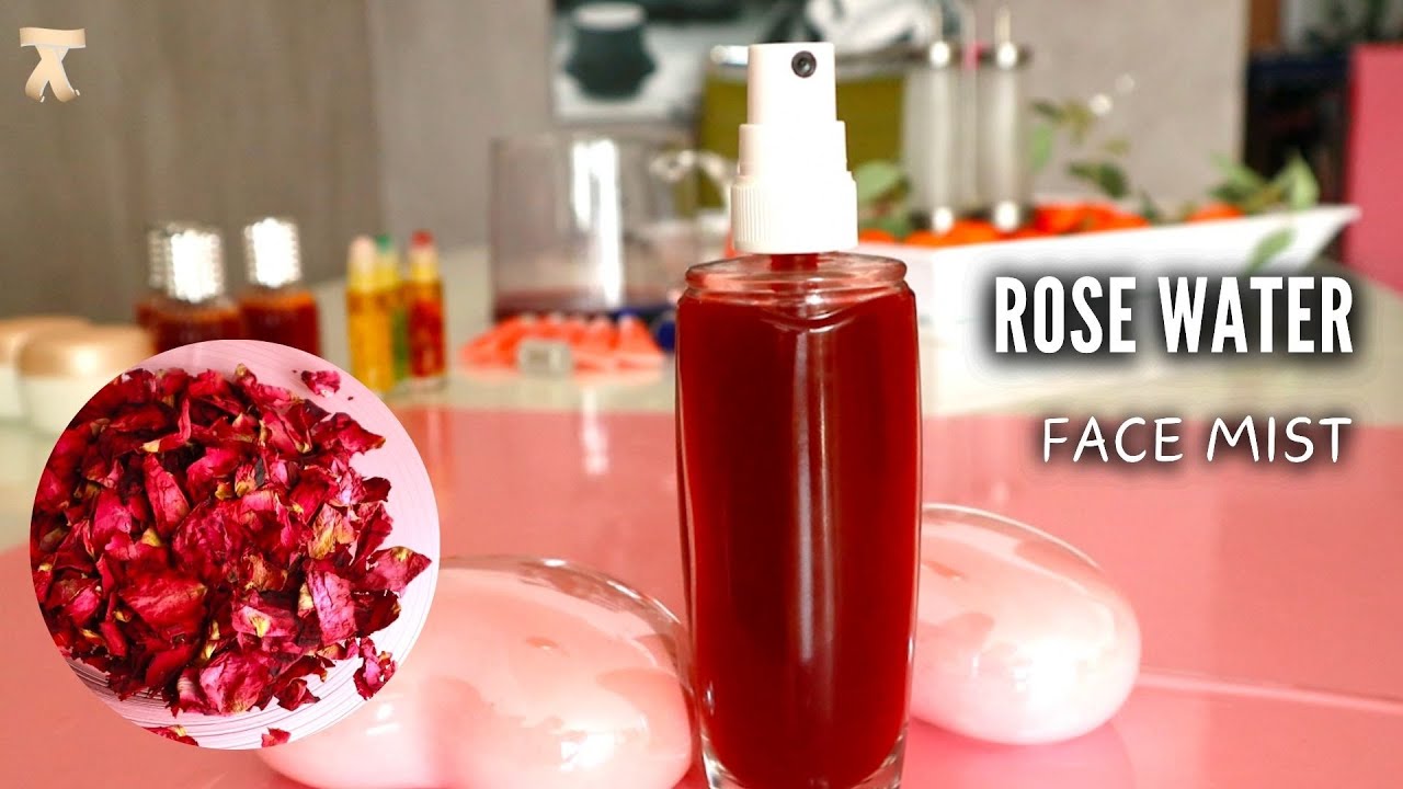Rose water facial toner homemade - YouTube