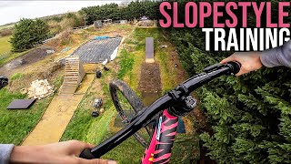 SLOPESTYLE RIDING AT MY TRAINING COMPOUND!!