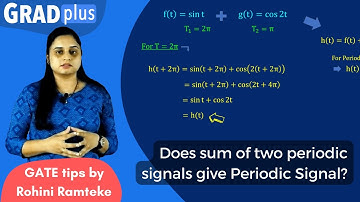 Does sum of two periodic signals give Periodic Signal? #gradplus  #gateexam #signalsystem