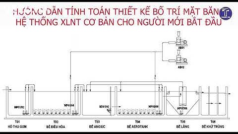 Bản vẻ sơ đồ xử lý nước thảy