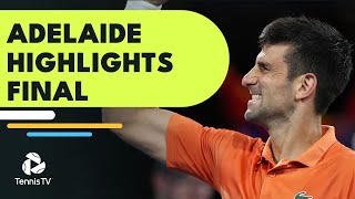 Novak Djokovic vs Sebastian Korda EPIC 🏆 | Adelaide 2023 Final Highlights