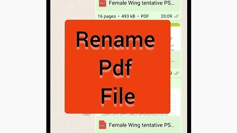 How to rename pdf file in phone / Rename pdf file / Edit Pdf file name / Change pdf file name