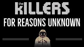 Miniatura de vídeo de "The Killers • For Reasons Unknown (CC) 🎤 [Karaoke] [Instrumental Lyrics]"