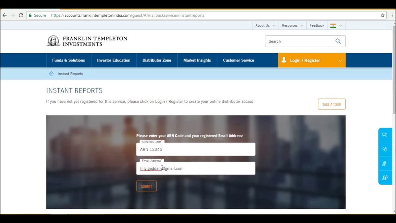How to request Franklin Templeton files manually YouTube