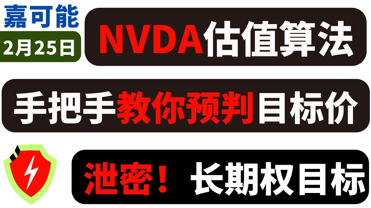 美股嘉可能】NVDA估值算法！手把手教你预测目标价！泄密期权目标！NVDA MARA SMCI ARM SOXL Amd TQQQ SPXL U ZM  CRM PANW SQ IWM #NVDA - YouTube