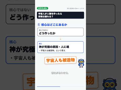 Q2 宇宙人が人類を作ったら、宗教は崩れる？3つの答え【ネタバレなし】（YouTube のサムネイル）