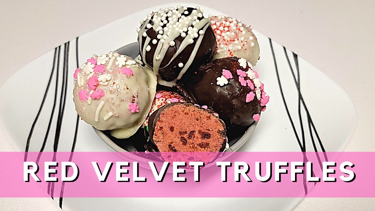 Red Velvet Cake Truffles! Homemade Truffles - No Box Cake Mix Needed