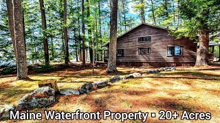 Maine Waterfront Property For Sale | 20+ Acres | Maine Real Estate For Sale | 3+ Ponds | Cabins