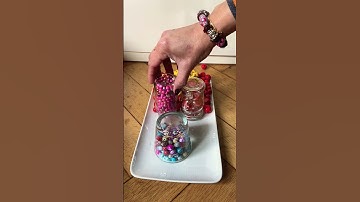 Simple Yet Satisfying Reverse Video With Beads #trending #satisfying #asmr #viral #shorts