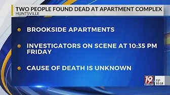Two People Found Dead At Apartment Complex | August 31, 2024 | News 19 at 10 p.m. - Weekend thumbnail