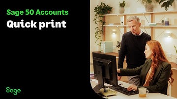 Sage 50 Accounts (UK): Quick print