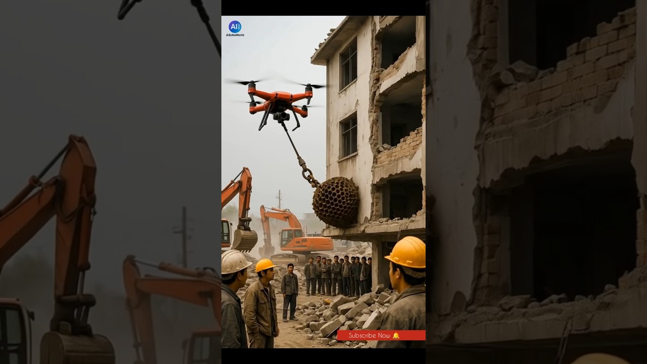 Smart Drone Removes a Giant Nest‼️Futuristic Safety Concept‼️ 