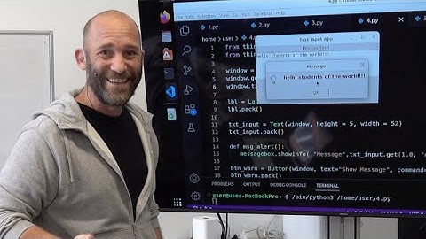 TKINTER INTRO - GUI APPS IN PYTHON - Hands on Class