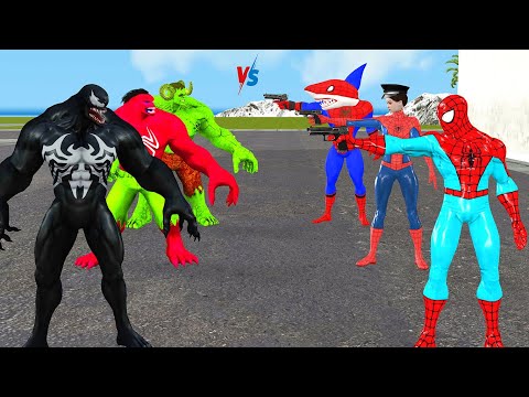 Game 5 superhero pro story Spider Man vs Hulk vs Avengers vs Venom3 rescue Iron Man thanosbatman