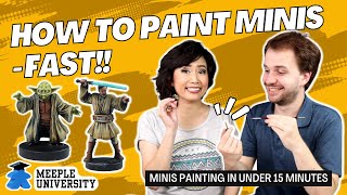 Under 15 Minutes - How to Paint Minis- Star Wars the Clone Wars Board Game
